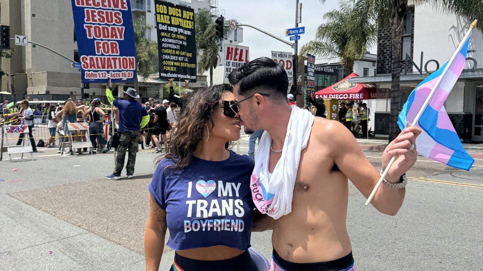 USA Pride Kiss Protest USA Pride Kiss Protest
