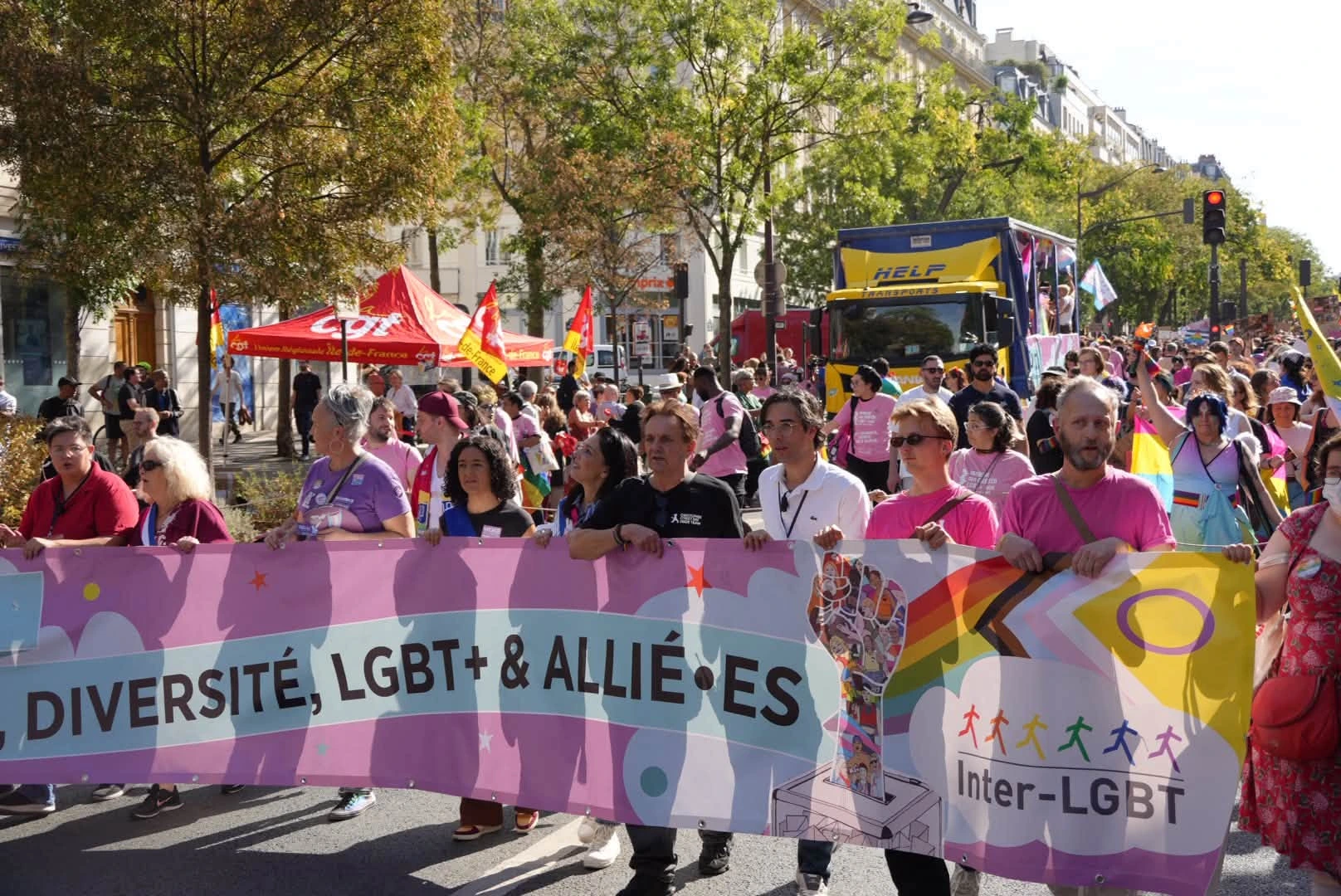French Lawmaker Sophia Chikirou Marches in Paris Pride