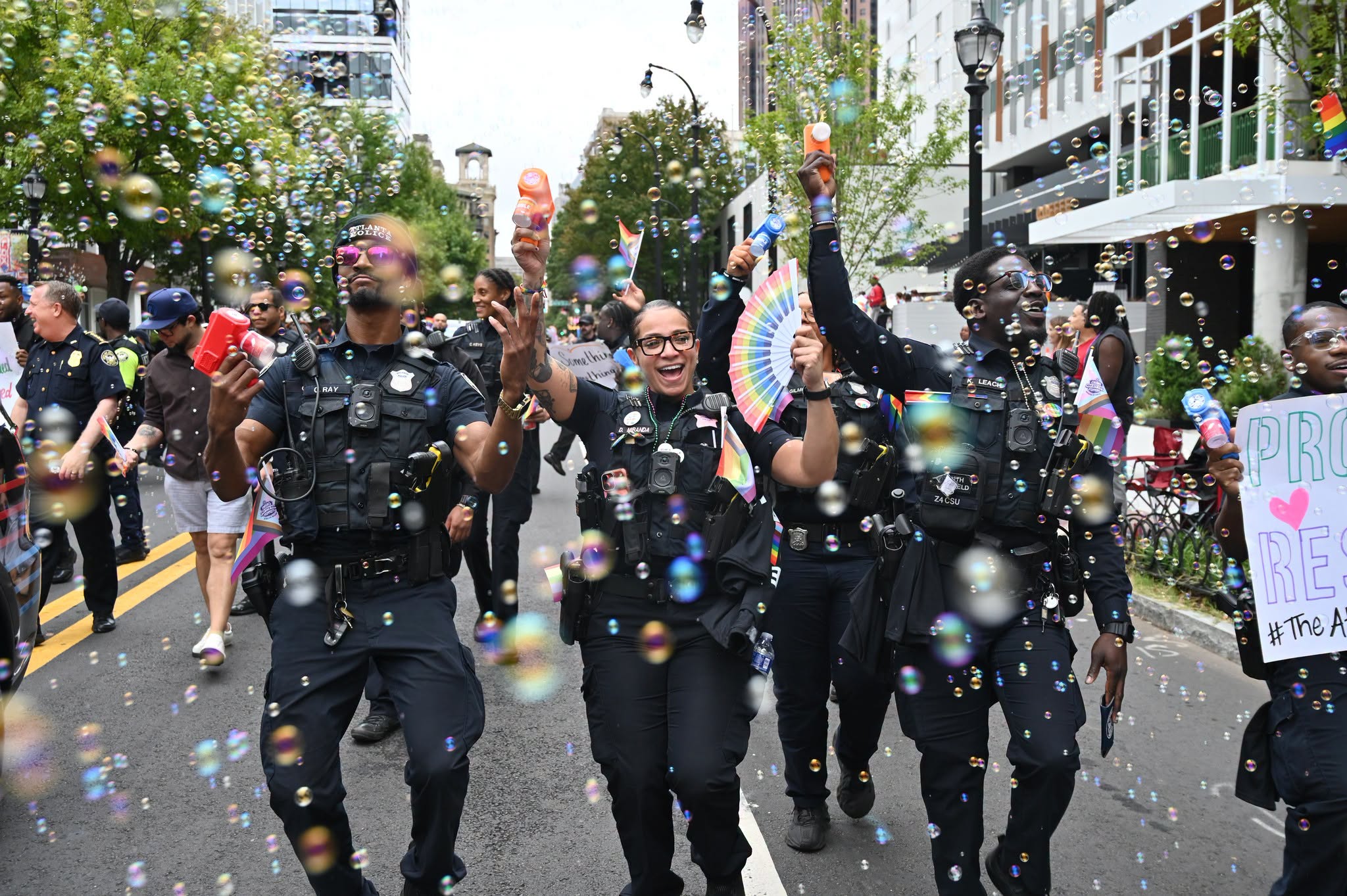 US: Atlanta Police Department Marches in 2026 Atlanta Pride Parade